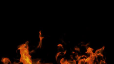Feuerflammenrahmen-Und-Element-Overlay-Motion-Graphics-Video,-Transparenter-Hintergrund-Mit-Alphakanal